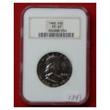 1962 Franklin Silver Half Dollar NGC PF67