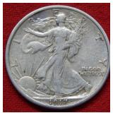1917 Walking Liberty Silver Half Dollar