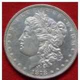 1878 Morgan Silver Dollar 7/8 Tail Feather