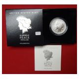 2023 Peace Silver Dollar - Box & COA