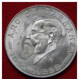 1959 Mexico 5 Peso - Carranza