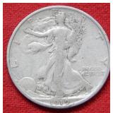 1919 S Walking Liberty Silver Half Dollar