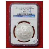 2011 S Medal of Honor Dollar NGC MS70