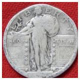 1918 S Standing Liberty Silver Quarter