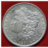 1891 O Morgan Silver Dollar
