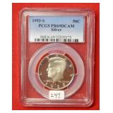 1993 S Kennedy Silver Half Dollar PCGS PR69 DCAM