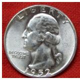 1952 Washington Silver Quarter