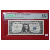 1957 A $1 Silver Certificate PMG 66 EPQ
