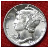 1944 Mercury Silver Dime