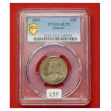 1893 Isabella Silver Commem Quarter PCGS AU55