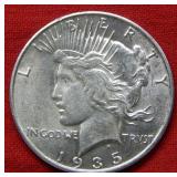 1935 S Peace Silver Dollar