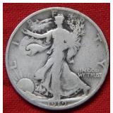 1919 Walking Liberty Silver Half Dollar