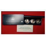 1994 US Veterans Commem Silver Dollar 3PC Set