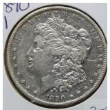1890 CC Morgan Silver Dollar