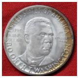 1946 Booker T Washington Silver Comm Half Dollar