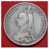1890 Great Britain Silver Crown