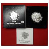 2021 S Morgan Silver Dollar - Box & COA