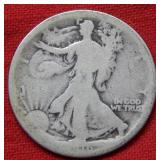 1916 Walking Liberty Silver Half Dollar