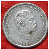 1883 Hawaii Silver Quarter