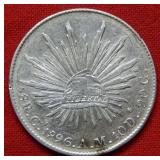 1896 Mexico 8 Reales