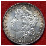 1878 Morgan Silver Dollar - 7 Tail Feather