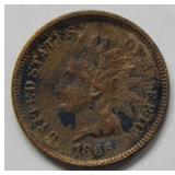 1866 Indian Head Cent -- Grainy
