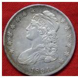 1834 Bust Silver Half Dollar