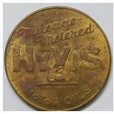 Hyvis Motor Oil Advertising Token