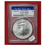 2020 (W) American Eagle PCGS MS69 1 Ounce Silver