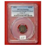 1836 Bust Silver Half Dime PCGS Genuine