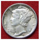 1935 Mercury Silver Dime