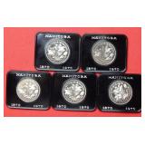 (5) Canada 1870-1970 Dollars Manitoba Commem