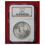 1879 S Morgan Silver Dollar NGC MS67