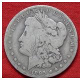 1895 O Morgan Silver Dollar - Scratches