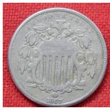 1867 Shield Nickel