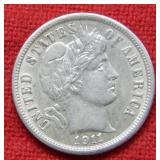 1911 Barber Silver Dime