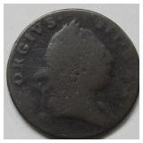 1773 Virginia Half Penny Colonial Coin
