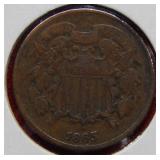 1865 Two Cent Piece