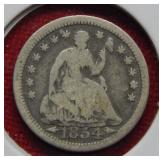 1854 Seated Liberty Silver Half Dime - Arrows