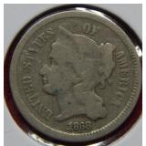 1868 Three Cent Nickel