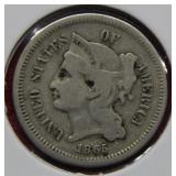 1865 Three Cent Nickel