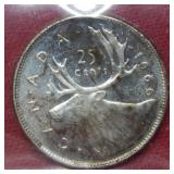 1966 Canada Silver Quarter