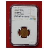 1922 No D Lincoln Wheat Cent NGC Fine Details
