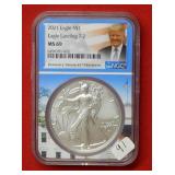 2021 American Eagle T2 NGC MS69 1 Ounce Silver