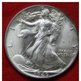 1946 Walking Liberty Silver Half Dollar