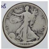 1916 Walking Liberty Silver Half Dollar