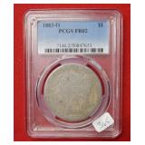 1883 O Morgan Silver Dollar PCGS FR02
