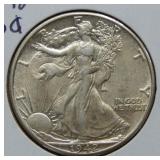 1942 Walking Liberty Silver Half Dollar