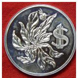 1973 Cayman Islands Silver Proof Dollar