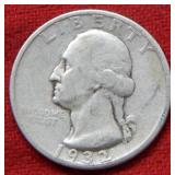 1932 S Washington Silver Quarter   ---  Key Date
